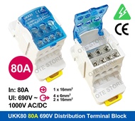 FJ/UKK 690V-1000V AC/DC Distribution Block (80A/125A/160A/250A/400A)