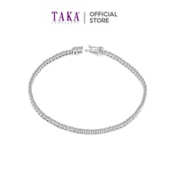 TAKA Jewellery Lab Grown Diamond Tennis Bracelet 10K Gold
