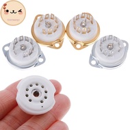 Chee 1Pc chassis mount 9pin ceramic tube soet for EL84 ECC82 6922 12AX7 EN