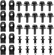 YESHMA 35PCS Engine Under Cover Splash Shield Guard Body Bolts Bumper Fender Liner Push Retainer Fastener Rivet Clips Extruded U-Nuts Compatible with Nissan Infiniti G35 G37 FX35 FX45 EX35 370Z 350Z