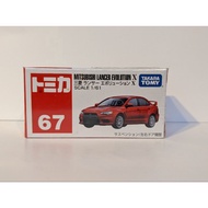 Out Of Print TOMICA 67 67 Mitsubishi EVOLUTION X Red