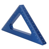 Metal, Rafter Ruler 45 Degree Aluminum Alloy Angle Ruler Metal Ruler for Measurement and Decoration 