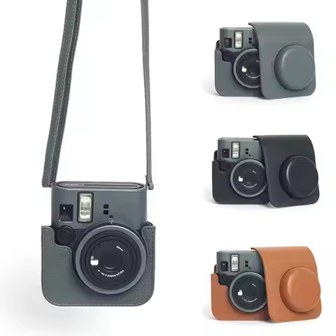 Protective Case for Instax Mini 41 Instant Camera Retro Leather Camera Case for Fuji Instax Mini 41 