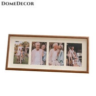 DomeDecor 8x20 Wood Picture Frame - 8x20 Photo Frame With Mat Display 4Pcs 4x6 Photos 4x6 Picture Fr