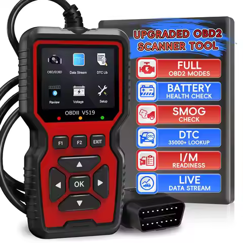 OBD2 Scanner Live Data Professional Mechanic OBDII Diagnostic Code Reader Tool for Check Engine Ligh