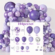 Unicorn Birthday Party Decorations for Girls Confetti Light Purple Aqua Blue Pink Balloons Set Weddi