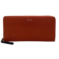 Paul Smith SMITH'S Orange Long Wallet leather Direct from Japan Secondhand