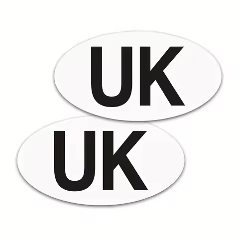 1/2 PACK UK MAGNETIC Car Sticker for Europe GB stickers for car UK car sticker magnet - REGULATION S