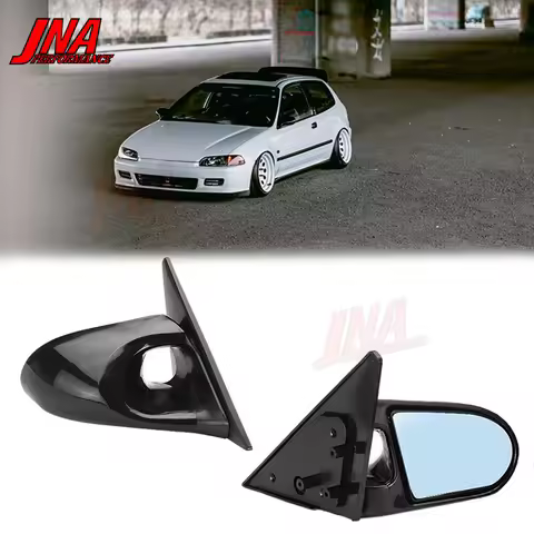For EVO Ganador Rear View Mirror For Mitsubishi Lancer Evolution 1-3 Spoon Side Door Mirrors Blue Gl