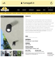 Fumagalli branded new In-door/Out-door LED lighting  全新戶內/戶外燈 (Made In Italy 🇮🇹) - Franca90 GU10