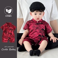 New Start Clothing Baby Onesie Hanfu Thin New Chinese Style Baby Boy Clothes Newborn Baby Onesie