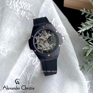 [Original] Alexandre Christie 2A02 BFRRGBA Multifunction Women Watch with Black Silicone Strap