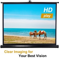 Projector Screen with Tripod Stand 4:3 Portable Projection Screen 4K 3D Projector Movies Screen for Home Office Indoor O