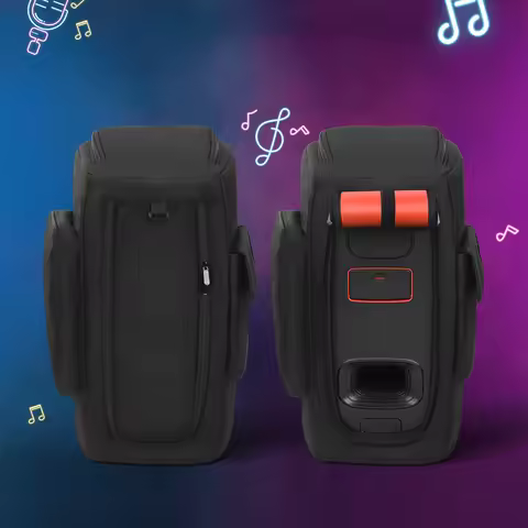 Portable Speaker Dust Case with Mic Pocket Double-Sided Speaker Storage Bag Anti-Slip for JBL Partyb