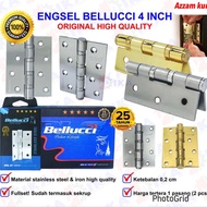 Engsel 4 Inch Belluci/ engsel 4 inc belluci/ engsel pintu ukuran 4 inc belluci stainless/ ENGSEL BEL