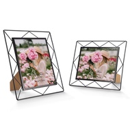 SPEPLA 2 Pack 8X10 Black Metal Picture Frames Bundle