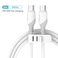 【Apple MFi Certified】KUULAA 30W Type C to Lightning Cable สำหรับ iPhone 14 13 pro max 12 pro max Series สายชาร์จไอโฟน Fast Charging สาย USB Type C สายเคเบิลข้อมูลสำหรับ Macbook สาย 30W USBC to USBC Cable สายชาร์จ for iPhone 15 Series สายชาจไอโฟน20w