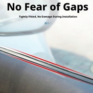 1 Roll Car Door Window Weather Stripping Rubber Seal Strip For Noise Reduction Windproof Dust M4D2