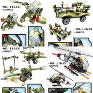 Lego Block Senjata PUBG Kendaraan Perang 4 in 1