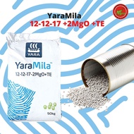 1kg Baja Yaramila NPK 12-12-17+2MgO+TE / Baja Bunga Buah / Yara Mila Fertilizer / Baja Sebatian