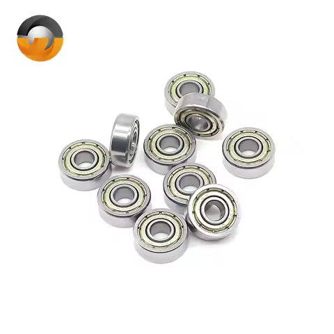 10Pcs 605ZZ 5x14x5 mm ABEC-7 Deep Groove Ball Bearing 603ZZ 604ZZ 606ZZ 607ZZ 608ZZ Miniature Chrome