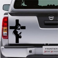 CUTTING STICKER JESUS CROSS QUALITY JESUS LUGGAGE STICKER