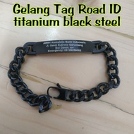 Stainless steel bracelet, emergency bracelet exclusive road idTAG