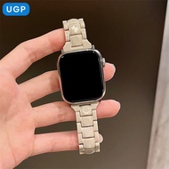 สายนาฬิกา Acrylic ใหม่ปี 2025 สำหรับ Apple S10 Iwatch8/7 SE/6/5/4 สีแดง ระดับไฮเอนด์ สำหรับผู้หญิง ส