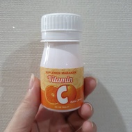 6 BOTOL VITAMIN C 25 MG MERK PIM RASA JERUK ISI 100