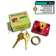 Small 808 DRAWER LOCK - BRASS DRAWER LOCK DRAWER LOCK