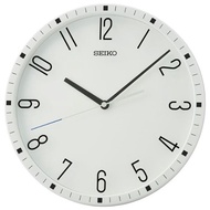 [Powermatic] Seiko QXA818 QXA816W White Analog Plastic Case Numerals Quartz Wall Clock