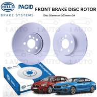 HELLA PAGID FRONT DEPAN BRAKE DISC ROTOR BMW F44 218i GRAN COUPE F45 218i ACTIVE TOURER