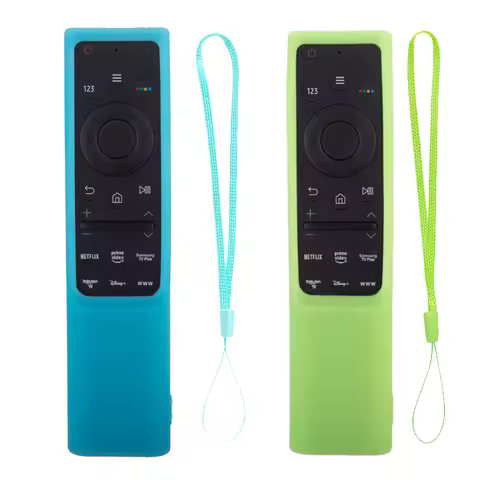 Soft Silicone TV Remote Cover Case for Samsung TV TU8000, TU8300, RU9000, Q60T Remote Protective Cov