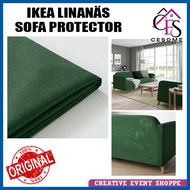 IKEA 💯Original ikea LINANAS LINANÄS Sofa Protector Sofa Cover Pelindung Sofa Vissle Dark Green