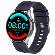 Others - DW3全觸智慧手錶心率血壓健康監測運動模式手環（TPU-銀藍）