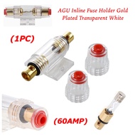 CP Car Audio 60 Amp Inline AGU Fuse Holder Fits 4 8 10 Gauge Wire ( 7062)