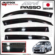 [JAPAN] Perodua Toyota Passo Hana Myvi Rain Door Visor Air Press Wind Deflector Car Accessories