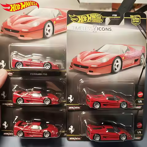 Hot Wheels Gold Label Car Culture Classic Ferrari F50 Diecast Car Metal Base Rubber Tires With Prote