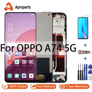 IPS NEW LCD For OPPO A74 5G CPH2197 CPH2263 LCD Display Touch Screen Digitizer Assembly Replacement