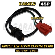 BYSON RIGHT BRAKE SWITCH - Byson 54P front brake switch socket cable 3 PIN socket
