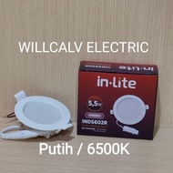 CAHAYA Inlite INDS602R 5.5W 2.5 inch Led Downlight 6500K White Light Inlite 5.5W Round inbow Led Dow