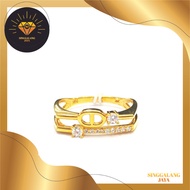 Cincin cincin Emas kuning ORIGINAL 700
