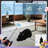 Remote Control Rat Mouse Cat Toy Realistic RC Fake Rat Mouse Toy Flocking Wireless Electronic Intera