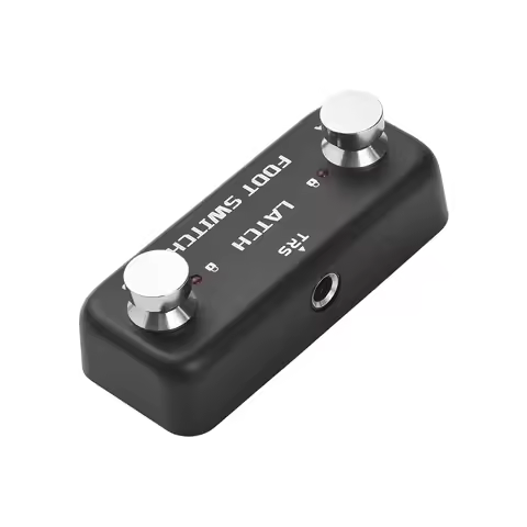 2 Footswitch Pedal Effect Controller Pedal AB Channel Footswitch Locking Function LED for Instrument