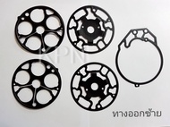 1Os15C/10S17C ปะเก็นคอมแอร์ 10S15/17C ทางออกซ้าย ชุดปะเก็นซ่อมรั่ว คอมเพรสเซอร์แอร์รถยนต์ ปะเก็น n