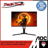 AOC Q27G3XMN 27" INCH/2K QHD MINI-LED/(QD)/VA/180HZ/1MS/GAMING MONITOR