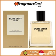 [FragranceCart] Burberry Hero EDT for Men (100ml) New 100% Authentic Perfume Eau de Toilette Man