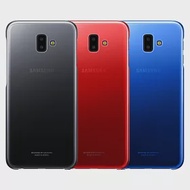 SAMSUNG GALAXY J6+ 原廠漸層透明背蓋 (台灣公司貨)藍色