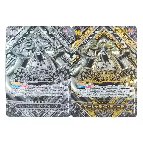 Proxy One Piece Marshall·D·Teach OP09-093 3rd Anniversary Special Card Gold silver Collection Game A