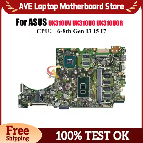UX310UV Laptop Motherboard For ASUS U3000U UX310UQR UX310UFR UX310UQ RX310U UX310UQK UX310U UX310UV 